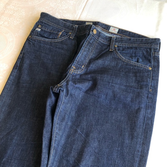 AG Adriano Goldschmied GRADUATE Tailored-Leg Dark Blue Jeans Men’s Size 36R - Picture 3 of 16